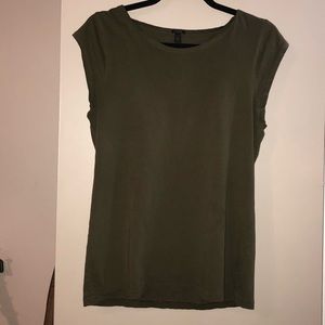 Army green T-shirt